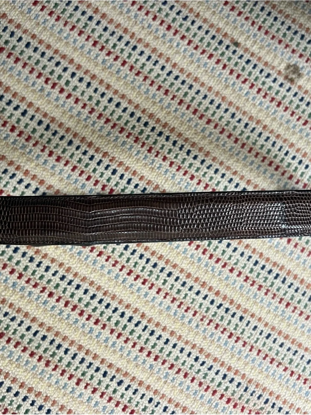 Douglas Magnus Santa Fe Sterling Silver Billy Martins Genuine Lizard Belt Size34